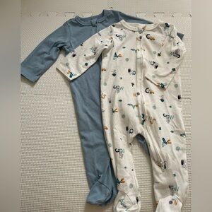 First Impressions Blue and White One Piece